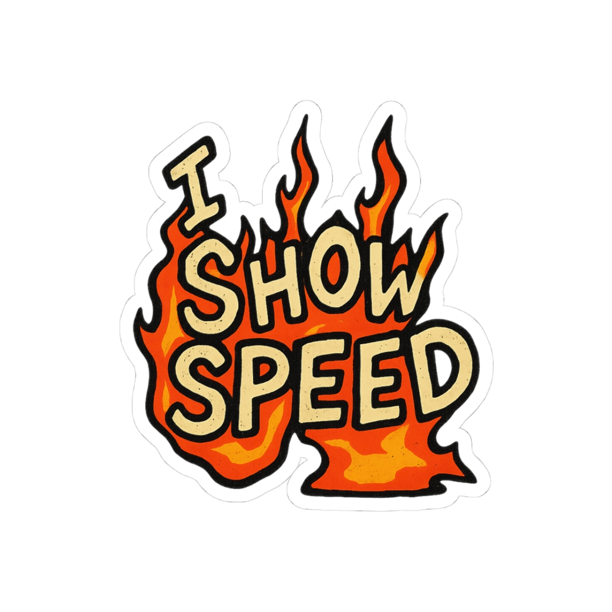 IShowSpeed Hype Portrait Sticker | Bold Vinyl Decal